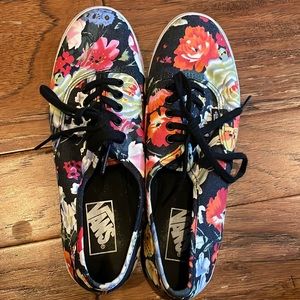 VANS Floral Classics Tie Size 9.5